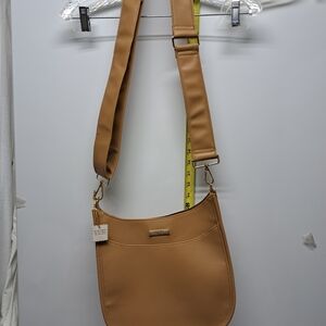 Simply Southern Tan Crossbody Bag with Gold Hardware